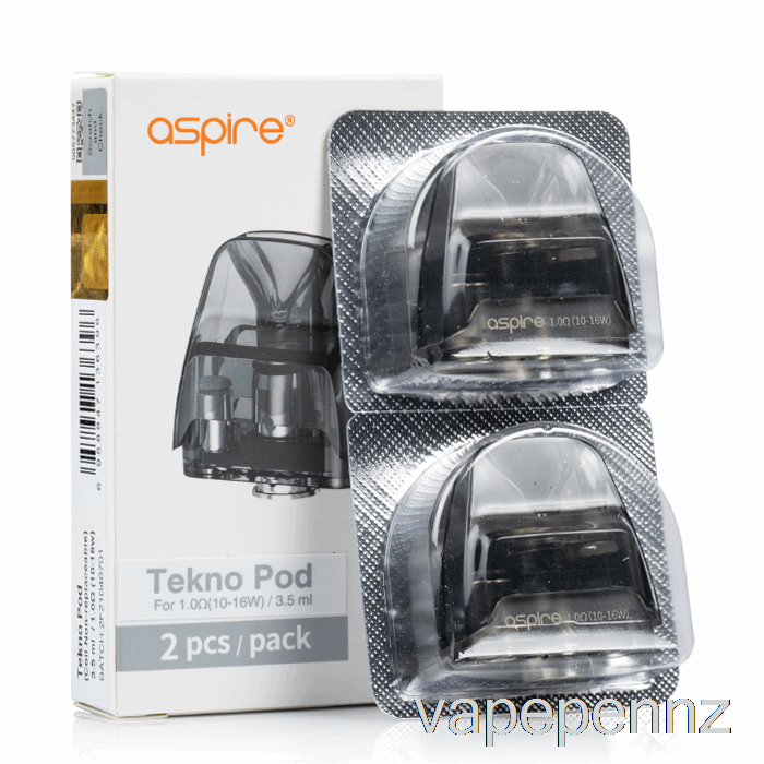 Aspire TEKNO Replacement Pods [Non-Replaceable Coil] 3.5mL TEKNO Pod - 1.0ohm VAPE NZ